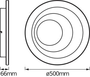 Lampa LED Osram SMART Matter, 40W, 1900lm, Alb, 500mm - Img 3