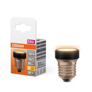 Lampa LED Osram Star Flat 3.5W (echivalent 28W), 300lm, 2700K, negru