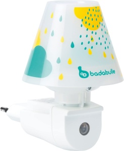 Lampa LED pentru copii Badabulle cu senzor de lumina, albastra, 100.000 ore
