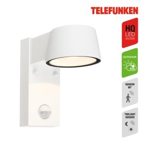 Lampa LED pentru exterior TELEFUNKEN cu senzor de miscare, 7,5W, alba - Img 3