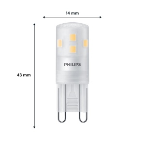 Lampa LED Philips G9, 25W, Lumina calda 2700K, Silicon - Img 3