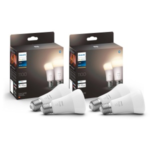 Lampa LED Philips Hue E27 4 Pack, 9.5W, 1055lm, Dimmabila, Lumina Calda