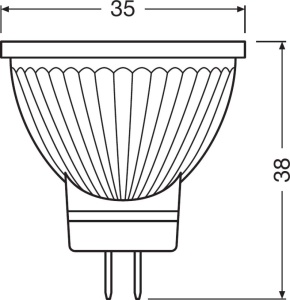 Lampa LED Reflektor MR11 OSRAM, 3.2W, Dimmabila, Calda (2700K) - Img 2