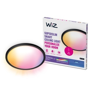 Lampa LED SuperSlim WiZ, 32W, 545mm, 16 milioane de culori, neagra