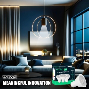 Lampa LED V-TAC GU10, 6W, 445 Lumen, Lumina Neutra 4000K, 3 Buc - Img 7
