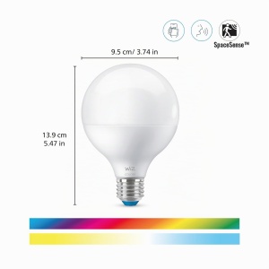 Lampa LED WiZ G95, 75W, dimmabila, 16 milioane culori - Img 2