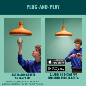Lampa LED WiZ Smart A60, E27, 100W echivalent, 1521 Lumen, dimabila, culoare variabila - Img 10