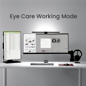 Lampa Monitor BenQ ScreenBar Halo, Auto-Dimming, Control Wireless, Clip Usor - Img 3