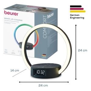Lampa multifunctionala Beurer WL 65 cu functie de trezire si incarcare simulare rasarit si lumina ambientala - Img 6