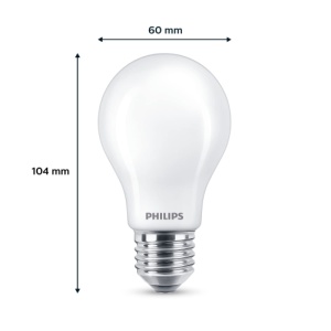 Lampa Philips LED Classic E27, 100 W, alb rece, pachet de 2 - Img 3
