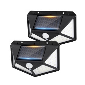 Lampa solara GRIFEMA GDK203-2 cu 100 LED-uri, senzor de miscare, IP65