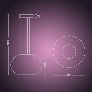 Lampa suspendata LED Philips Hue Flourish, dimabila, 16 milioane culori - Img 10