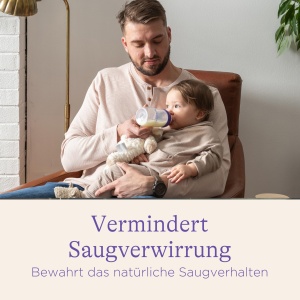 Lansinoh Babyflasche 240 ml NaturalWave Anti-Colic Design compact - Img 2