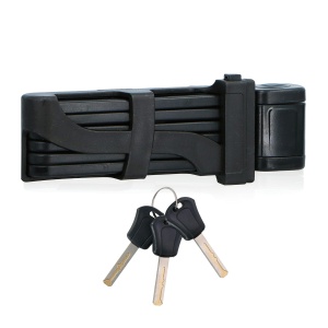 Lant de siguranta Dunlop - Faltschloss cu 3 chei, 85 cm, metal intarit - Img 2