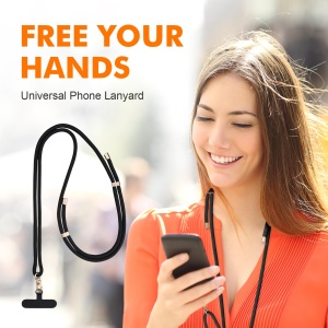 Lant pentru telefon GRIFEMA, negru, lungime ajustabila 35-75 cm - Img 3