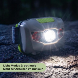 Lanterna frontala HABA Terra Kids pentru copii 110 lumeni, alb si rosu, rezistenta la apa - Img 4