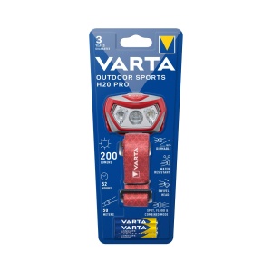 Lanterna frontala VARTA Outdoor Sports H20 Pro, 200 lumeni, 52 ore autonomie, rosie - Img 3