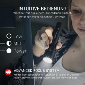 Lanterna LED Ledlenser P6R, 1200 Lumen, 320m, USB-C, IP68 - Img 3