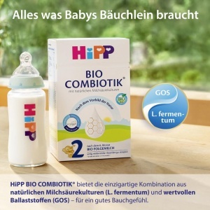 Laptele praf HiPP 2 Bio Combiotik 2400g, cu Omega-3 si GOS, pentru bebelusi - Img 3