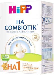 Laptele praf HiPP HA 1 Combiotik 4 x 600g pentru bebelusi cu sistem imunitar sensibil - Img 5