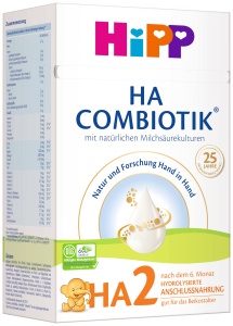 Laptele praf HiPP HA 2 Combiotik 4 x 600g - Formula pentru sugari, cu Omega-3 si culturi lactice - Img 4
