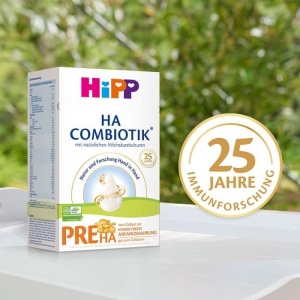 Laptele praf HiPP PRE HA Combiotik 4 x 600g pentru bebelusi cu sistem imunitar sensibil - Img 4