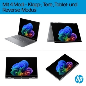 Laptop 2in1 HP OmniBook X Flip AMD Ryzen AI 5 16GB RAM 512GB SSD Argintiu - Img 3