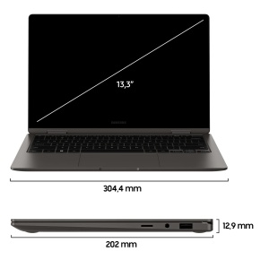 Laptop Convertible Samsung Galaxy Book3 360, 13 AMOLED, Intel Core i5, 8GB RAM, 512GB SSD - Img 2