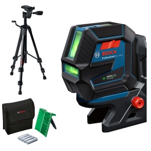 Laser de linie Bosch Professional GCL 2-50 G, verde, IP64, precizie 0.3 mmm