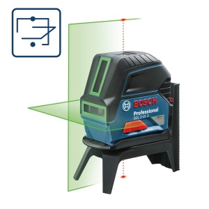 Laser de nivelare Bosch Professional GCL 2-15 G, verde, auto-nivelare, IP 54 - Img 2
