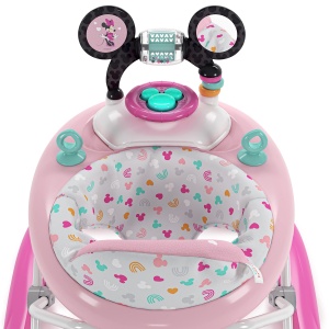 Lauflernhilfe pentru copii Disney Minnie Mouse 2 in 1, roz, cu statie de joaca detasabila - Img 6