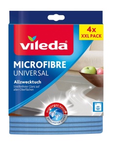Lavete universale Vileda Allzwecktuch 100 microfibre 38x36 cm set 4 bucati