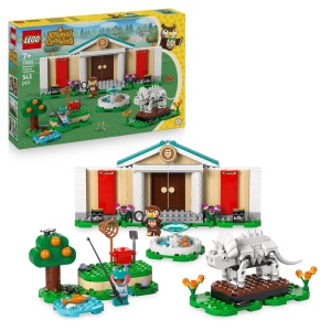 LEGO Animal Crossing 77056 Museum Set cu Minifigurine si Fosile Triceratops