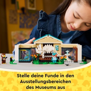 LEGO Animal Crossing 77056 Museum Set cu Minifigurine si Fosile Triceratops - Img 6