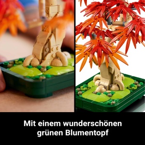 LEGO Botanicals 10348 Bonsai Japonez cu Frunze Rosii si Portocalii Set DIY pentru Adulti - Img 5