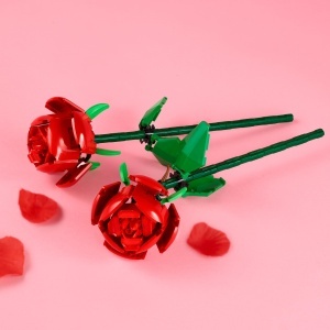 LEGO Botanicals 40460 Set Decorativ Flori Rosii pentru Constructie Compatibil cu Alte Seturi - Img 3