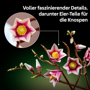 LEGO Botanicals Magnolienzweige 11510 Set decorativ cu magnolii artificiale pentru adulti - Img 5