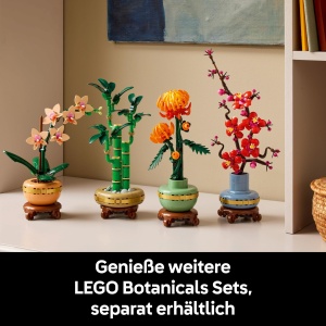 LEGO Botanicals Mini orhidee - Set de flori artificiale - Decoratiuni pentru sufragerie sau birou - Cadou pentru femei si barbati - Plante artificiale - Img 7