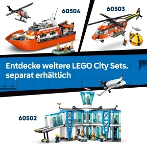 LEGO City Set 60505 cu Avion Vehicul de Intretinere si Aeroglisor 990 Piese - Img 8