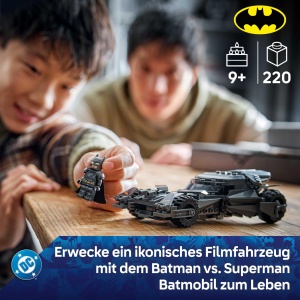 LEGO DC Batman Batmobil 76331 Set creativ pentru copii 9 cu minifigura si functii interactive - Img 2