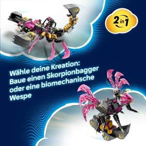 LEGO DREAMZzz 71513 Scorpionbagger 2-in-1 Transformabil cu Minifigurine - Img 3