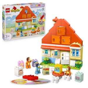 LEGO DUPLO Bluey 10459 Casa Familiei cu Joc Memory si Minifigurine