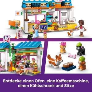 LEGO Friends Hundekuchenbackerei 42677 Set de Joaca cu Mini Papusi si Catei - Img 5