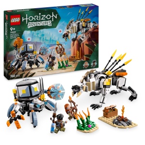 LEGO Horizon Adventures 77037 Set Aloy si Varl vs Panzerwanderer si Sagezahn 768 Piese