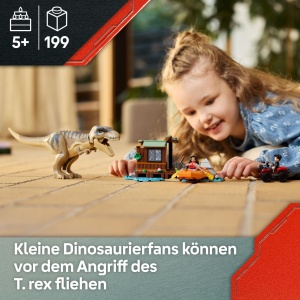 LEGO Jurassic World 76975 Set de Constructie cu TRex Barca si ATV - Img 2