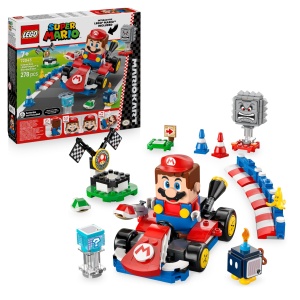 LEGO Mario Kart 72043 Set Interactiv cu 3 Figuri si Masina Standard