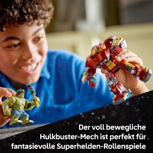 LEGO Marvel Hulkbuster vs Hulk 76343 Set Supereroi cu Minifigurine si Mech Articulat - Img 3