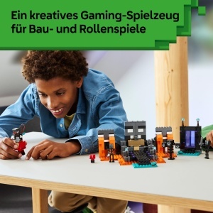 LEGO Minecraft 21590 Duell mit dem Wither Set Interactiv cu Minifigurine si Portal Nether - Img 6