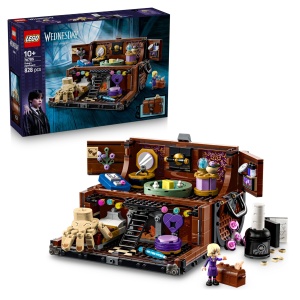 LEGO Wednesday 76785 Koffer Bauberset cu Enid Minifigur si Accesorii Creative