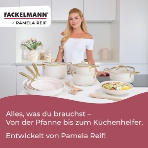 Lingura de gatit Fackelmann x Pamela Reif, Silikon Platina, Pastel Rosa, Hitzebestandig 230 C - Img 8